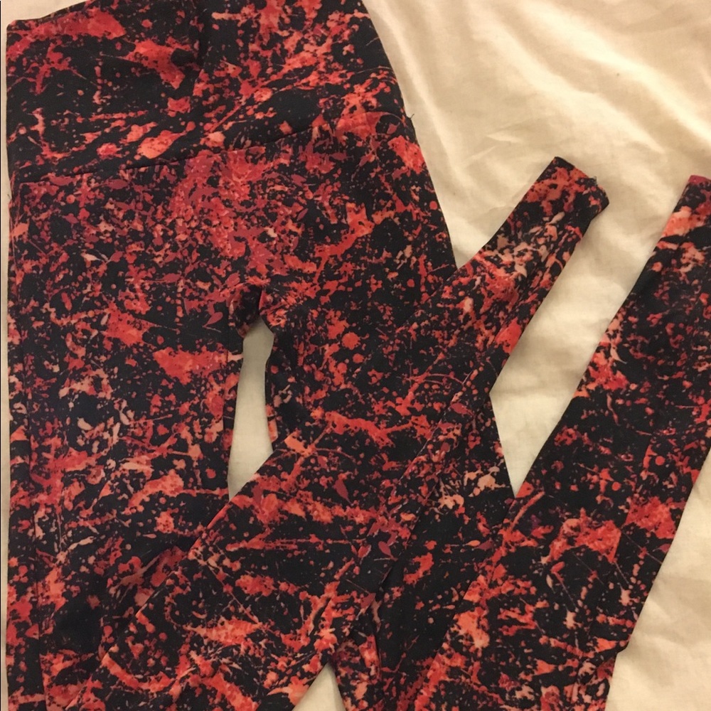 KDeer Super High Waist Paint Splatter Leggings